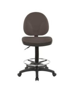 Office Star Dillon Fabric Mid-Back Drafting Chair, Gray