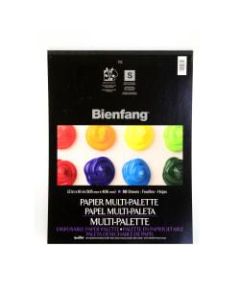 Bienfang Multi-Palette Disposable Paper Palettes Without Thumb Hole, 12in x 16in, 50 Sheets Per Pad, Pack Of 2 Pads