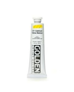 Golden Heavy Body Acrylic Paint, 2 Oz, Cadmium Yellow Medium (CP)