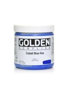 Golden Heavy Body Acrylic Paint, 16 Oz, Cobalt Blue Hue