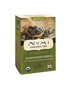 Numi Organic Gunpowder Green Tea, Box Of 18