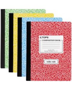 Tops Composition Book, 7-1/2in x 9-3/4in, 100 Sheets