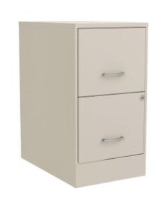 Lorell SOHO 22inD Vertical 2-Drawer Mobile File Cabinet, 28% Recycled, Stone