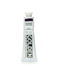Golden Heavy Body Acrylic Paint, 2 Oz, Permanent Violet Dark