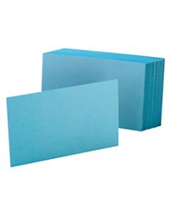 Oxford Color Index Cards, Unruled, 4in x 6in, Blue, Pack Of 100