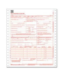 ComplyRight CMS-1500 Health Insurance Claim Form (02/12), 1-Part Continuous, 8 1/2in x 11in, White, Case Of 2,500