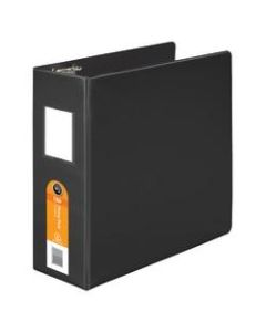 Wilson Jones Heavy-Duty 3-Ring Binder, 4in D-Rings, 52% Recycled, Black