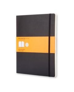 Moleskine Classic Soft Cover Notebook, 7-1/2in x 10in, Ruled, 192 Pages (96 Sheets), Black
