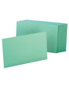 Oxford Color Index Cards, Unruled, 4in x 6in, Green, Pack Of 100