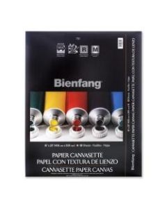 Bienfang Canvasette Paper Canvas, 12in x 16in, 10 Sheets Per Pad