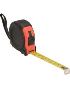 Genuine Joe Tape Measure - Imperial Measuring System - 1 Each - Red, Black