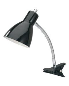 Lorell LED Clip-on Desk Lamp, Black