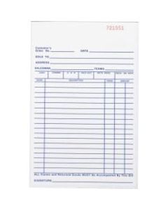 Business Source All-purpose Carbonless Forms Book - 50 Sheet(s) - 2 PartCarbonless Copy - 5 1/2in x 8 1/2in Sheet Size - White, Yellow - 1 Each