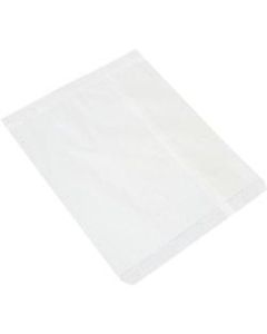 Partners Brand Flat Merchandise Bags, 15inW x 18inD, White, Case Of 500