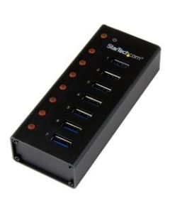 StarTech.com 7 Port USB 3.0 Hub - Desktop or Wall-mountable Metal Enclosure