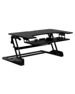 Mount-It! MI-7961 XL Height-Adjustable Standing Desk Converter, 26inH x 48inW x 7inD, Black