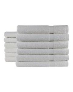1888 Mills Durability Bath Towels, 25in x 50in, White, Pack Of 60 Towels