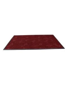 Waterhog Plus Swirl Floor Mat, 48in x 72in, 100% Recycled, Regal Red