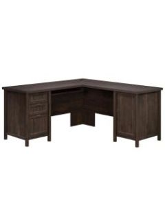 Sauder Costa L-Shaped Desk, Coffee Oak