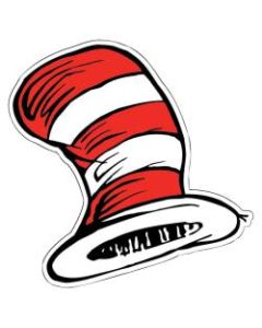 Eureka Paper Cutouts, 5in, The Cat In The Hat, Pack Of 36