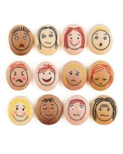 Yellow Door Emotion Stones, Brown, Pack Of 12 Stones