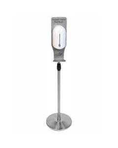CSL Touch-Free Hand Sanitizer Dispenser And Stand, 48inH x 14inW x 14inD, Silver/White