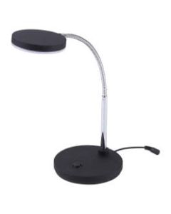 Bostitch Metal Gooseneck LED Desk Lamp, 9-7/16inH, Black