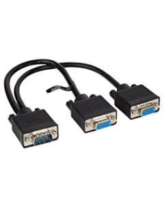 VogDuo VGA Monitor Cable Splitter, 1ft, Black