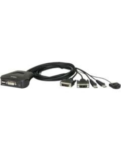 ATEN 2-Port USB DVI KVM Switch - 2 Computer(s) - 1 Local User(s) - 1920 x 1200 - 3 x USB - 1 x DVI - Desktop