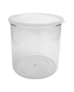 Cambro Crock With Lid, 2.7 Qt, Clear