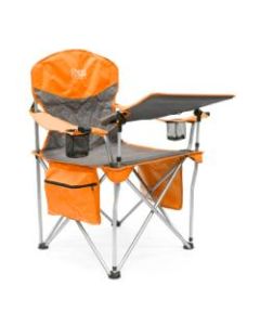 Creative Outdoor Folding iChair With Wine Holder, Gray/Orange