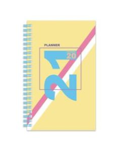 Office Depot Brand Weekly/Monthly Planner, 5in x 8in, Neon Geo, January To December 2021