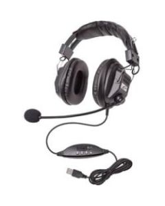 Califone 3068-style Headset w/ Boom Mic - Volume control, USB plug