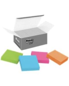 Post-it Super Sticky Adhesive Note - 2in x 2in - Square - 90 Sheets per Pad - Assorted - Paper - Super Sticky, Adhesive, Recyclable, Residue-free - 1620 / Pack