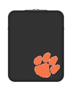 Centon LTSCIPAD-CLEM Carrying Case (Sleeve) Apple iPad Tablet - Black - Bump Resistant - Neoprene, Faux Fur Interior - Clemson Logo