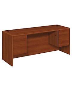 HON 10700 Series Laminate Double 3/4-Pedestal Credenza, Cognac