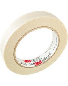 3M 69 Glass Cloth Electrical Tape, 3in Core, 0.75in x 66ft, White, Case Of 50