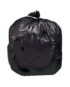 Heavy-Duty Dark Brown Trash Bags, 33 Gallons, Box Of 125 (AbilityOne 8105-01-183-9769)