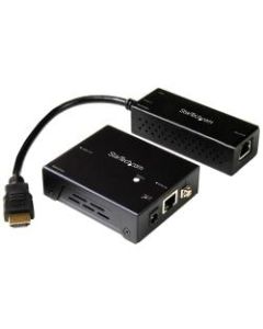 StarTech.com 4K HDMI Extender with Compact Transmitter - Up to 70 m (230 ft.) - HDBaseT Extender Kit - UHD 4K - ST121HDBTDK - HDBaseT extender kit over CAT 5 transmitter is USB powered and features a built-in HDMI cable reducing clutter