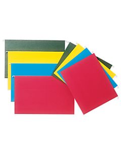 SKILCRAFT Hanging File Folders, 1/5 Cut, 2in Expansion, Letter Size, Green, Box Of 25 Folders (AbilityOne 7530-01-364-9498)