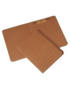Heavy-Duty File Folders, With 1 Fastener, Straight Cut, Letter Size, Kraft, 30% Recycled, Pack Of 100 (AbilityOne 7530-00-926-8978)