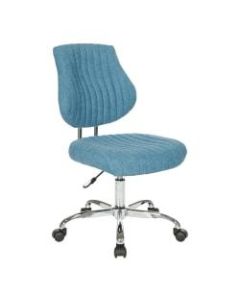 Office Star Sunnydale Fabric Mid-Back Office Chair, Sky