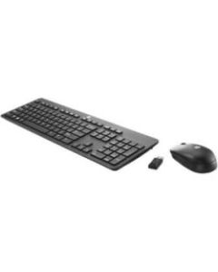 HP Slim Wireless Keyboard & Mouse, Straight Compact Keyboard, Ambidextrous Mouse, 3L5404