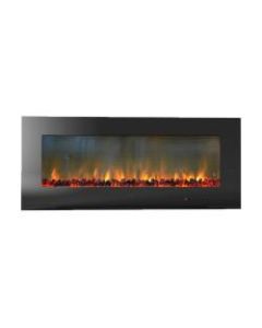 Cambridge Metropolitan CAM56WMEF-2BLK Electric Fireplace - Indoor - Wall Mountable