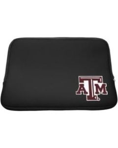 Centon LTSC13-TAM Carrying Case (Sleeve) for 13in to 13.3in Notebook - Black - Bump Resistant - Neoprene, Faux Fur Interior - Texas A&M University Logo - Retail