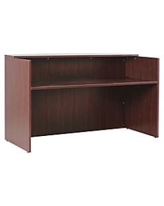 Lorell Essentials Series Reception Desk, 72inW x 36inD, Mahogany