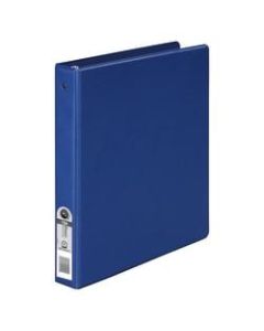 Wilson Jones 3-Ring Binder, 1in Round Rings, 36% Recycled, Blue