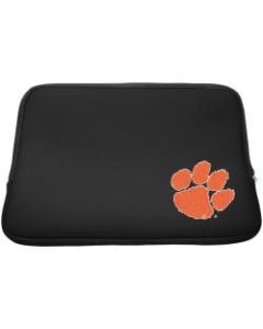 Centon LTSC15-CLEM Carrying Case (Sleeve) for 15.6in to 16in Notebook - Black - Bump Resistant - Neoprene, Faux Fur Interior - Clemson Logo - Retail