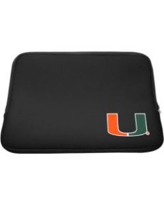 Centon Collegiate LTSC15-MIA Carrying Case (Sleeve) for 15in to 16in Notebook - Black - Neoprene - University of Miami Logo