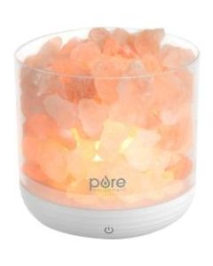 Pure Enrichment PureGlow USB Salt Lamp, 4-3/8inH x 4-1/2inW x 4-1/2inL, Pink